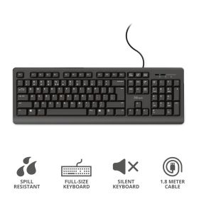 TRUST 23882 - Trust Primo USB Tastatur
