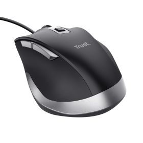 TRUST 24728 - Kabelmaus Eco FYDA Schwarz Komfortabel