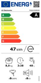 LG F4NA10S8NWK - Slim Waschmaschine 7kg Klasse A