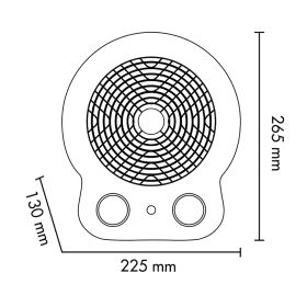 ARGO DORINIGHT - Termoventilatore Argo Dori Night 2000W