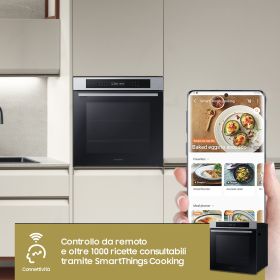 SAMSUNG NV7B4040VBSU5 - Forno da incasso Samsung NV7B4040VBS/U5 con funzione vapore