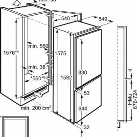 AEG TS5S161ES - Einbau-Kühl-Gefrierkombination Serie 5000