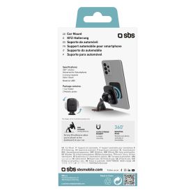 SBS TESUPCRUSCARB - Supporto per auto magnetico black