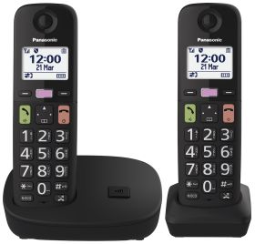 PANASONIC KXTGU112EXB - Telefono cordless Duo con display 1.8”