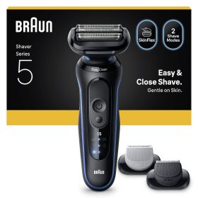 BRAUN 52B1650S 0728785 RASOIO RIC. 3LAME W&D LED AUT.50MIN 2ACC+5PETT BLU