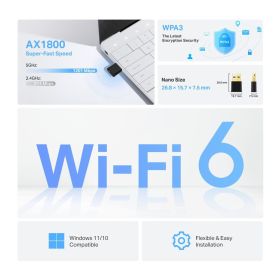 TP-LINK ARCHERTX1800UNANO - Adattatore USB Nano Wi-Fi 6 AX1800