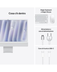 APPLE MQR93CTO3CUSTOM - Apple iMac 24" M3 8GB 256GB SSD Silber