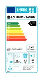 LG RH80V9AVHN - Asciugatrice 8kg Wi-Fi