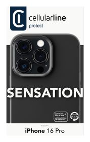 CELLULAR LINE SENSATIONIPH16PROK - Custodia Sensation per iPhone 16 Pro Nera