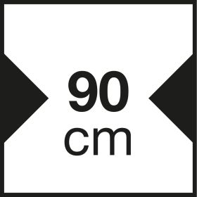 GLEM GAS GHC940IX - 90cm Edelstahl Dunstabzugshaube mit Filter
