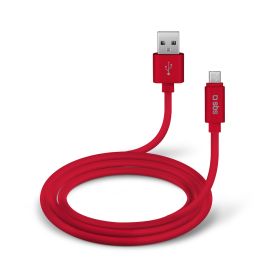 SBS TECABLPOLOMICUSBR - Rot Micro-USB Datenkabel für Geräte