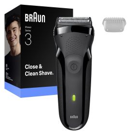 BRAUN 300SNERO 0728782 RASOIO RIC. 3LAME W&D LED AUT.30MIN. NERO