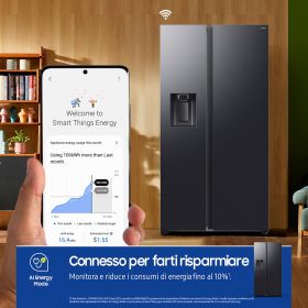 SAMSUNG RS70F64KEFEF - Side by Side Kühlschrank AI 635l