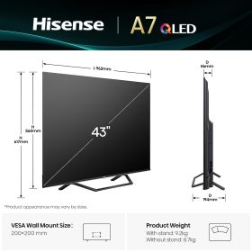 HISENSE 43A79Q - Smart TV QLED 43" 4K