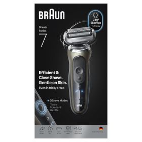 BRAUN 72C1200S 0728787 RASOIO RIC. 3LAME W&D LED AUT.60MIN. C/RIFIN. ORO