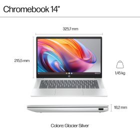 HP CHROMEBOOKPLUS14ANF0010NL - Chromebook 14" mit Intel i3