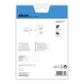 EKON ECIT18DVIMVGAMW - Cavo VGA DVI Schermato Lunghezza 1,8m