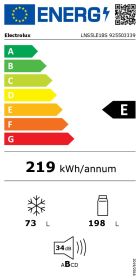 ELECTROLUX LNS5LE18S - Frigorifero Combinato 272LT ColdSense