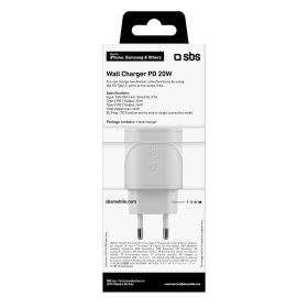 SBS TETRPD20CCW - USB-C Ladegerät 2x20W