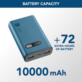 CELLULAR LINE PBFAST01PD10000G - Power Bank Portatile Fast PD 10000mAh Verde