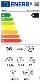 HAIER HW110B14IGIEUIT - Waschmaschine 11 Kg Energieeffizienz A