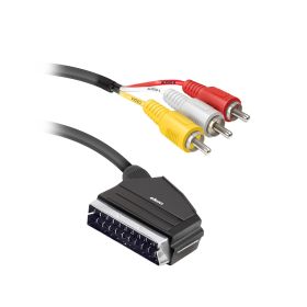 EKON ECVSCAR3RCA15MM - Cavo Scart 21 pin a 3 RCA 1.5mt