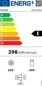HISENSE RB645N4BIE - Hisense RB645N4BIE Frigorifero Congelatore
