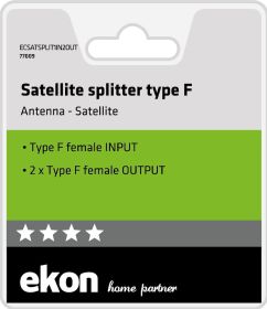 EKON ECSATSPLIT1IN2OUT - Splitter Satellit 1 Eingang 2 Ausgänge