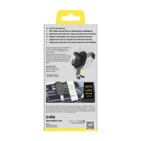 SBS TESUPPCLIPGRAVK - Universeller Smartphone Halter für Auto