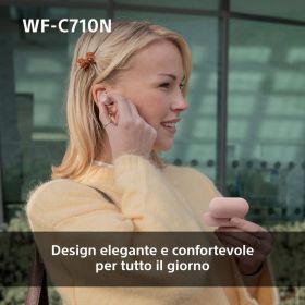 SONY WFC710NW - Cuffie True Wireless con NC Bianche