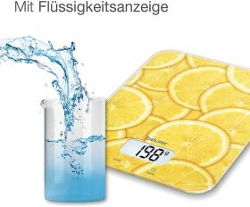 BEURER KS19LEMON - Küchenwaage mit Zitrus-Druck 5kg