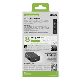 SBS TEBB10000LCDEVOPD20K - Powerbank 10000mAh mit LCD-Display
