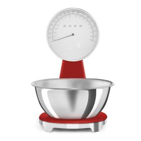 SMEG KSF01RDWW - Bilancia da cucina rossa anni 50