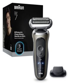 BRAUN 72C1200S 0728787 RASOIO RIC. 3LAME W&D LED AUT.60MIN. C/RIFIN. ORO