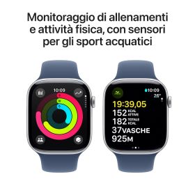 APPLE MWWM3QLA - Apple Watch 10 GPS 46mm Silber Denim