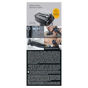 BRAUN 52B1650S 0728785 RASOIO RIC. 3LAME W&D LED AUT.50MIN 2ACC+5PETT BLU