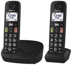 PANASONIC KXTGU112EXB - Telefono cordless Duo con display 1.8”