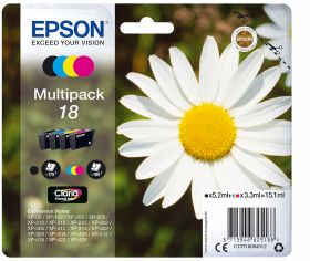 EPSON C13T18064022 - C13T18064022 0112351 CART.INKJET MULTIPACK 4COL XP MARGHERITA BLI.T1806
