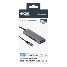 EKON ECITHUBTC34USBIN - USB-C Hub mit 3 Ports