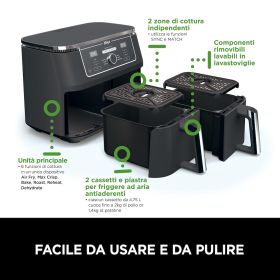 NINJA AF400EU - Ninja Dual Zone Heißluftfritteuse