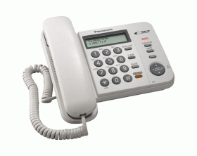 PANASONIC KXTS580EX1W - KXTS580EX1W KXTS580EX1W TELEFONO C/FILO LCD ANALOG. IDENTIF.CHIAMATE WHITE