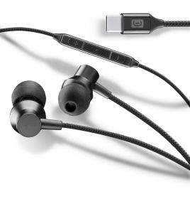 CELLULAR LINE AUSPARROWTYPECK - In-Ear Kopfhörer Type-C Schwarz