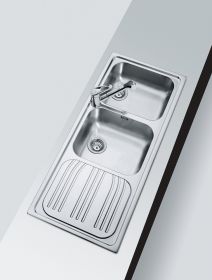 FRANKE RRX621LHDC - Lavello 2 Vasche Acciaio