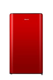 HISENSE RR106D4CRE - Roter 82L Kühlschrank mit Gefrierfach