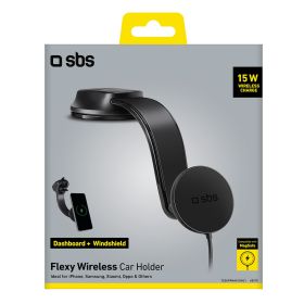 SBS TESUPPMAG15W21 - MagSafe Auto Halterung für kabelloses Laden