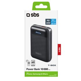 SBS TEBB10000PD20RUK - 10000mAh Powerbank USB-C 20W Schwarz