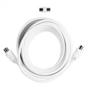 EKON ECAN100MFW - Antenna Kabel 10m Weiß
