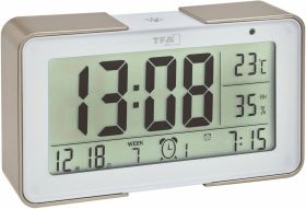 TFA TF 60.2540.53 - Dostmann Melody Funk-Wecker mit 25 verschiedenen Wecktönen​