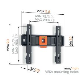 VOGEL'S TVM1203 - TVM1203 Supporto TV Fisso a Parete