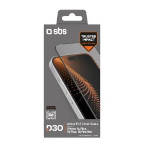 SBS TED3OSCRGLIP1667 - D3O Display-Schutzfolie für iPhone 16 Plus